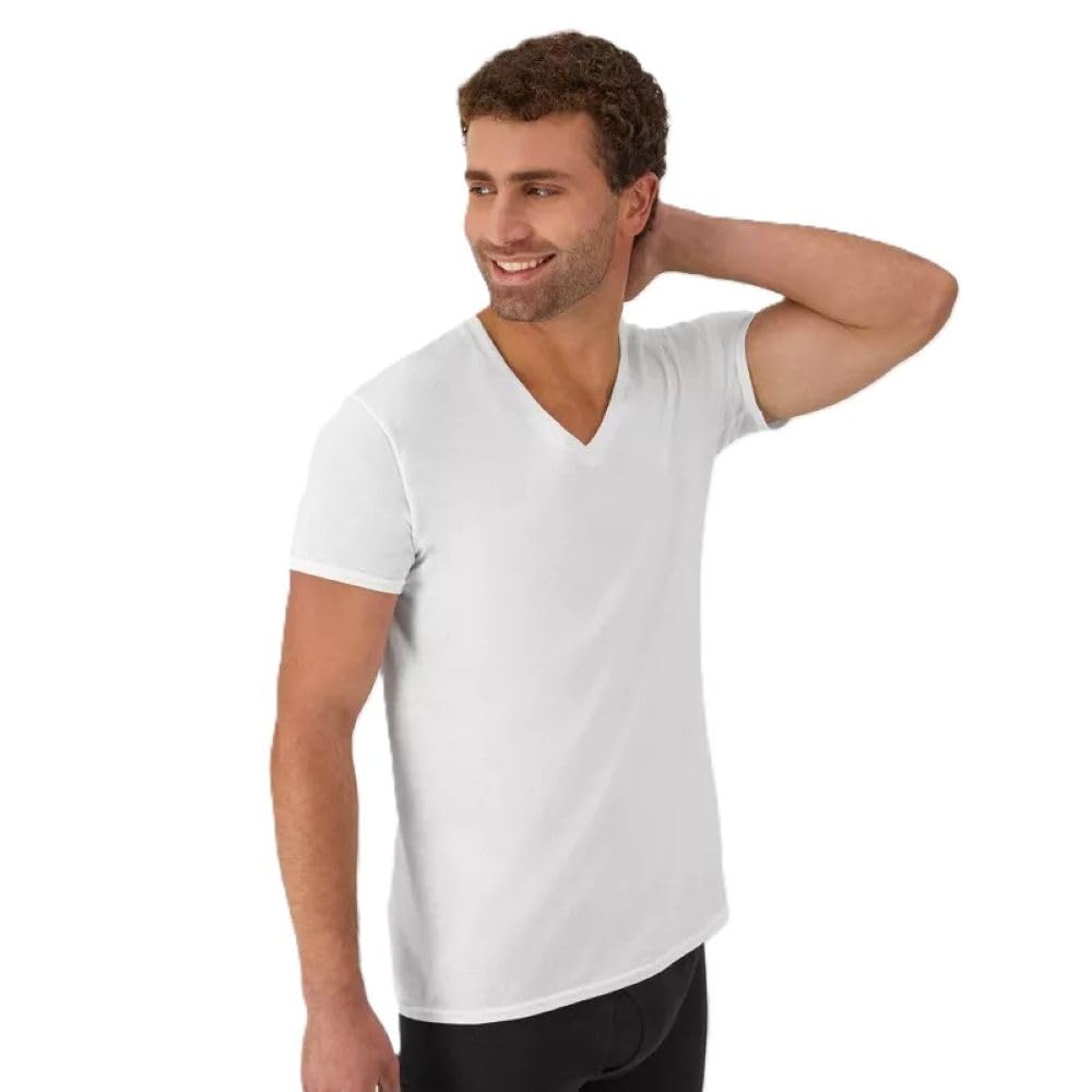 Hanes Men's Comfort Soft V-Neck Tee Pack 5