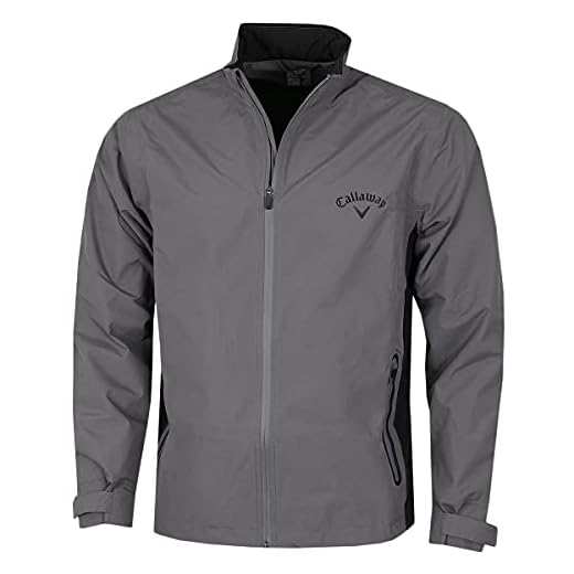 Callaway Golf Mens Waterproof Golf Jacket - Quiet Shade - S