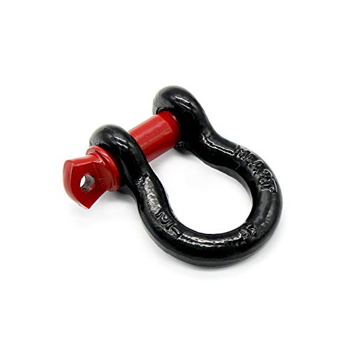 Yorten Conjunto de 2 acessórios de reboque para reboque de manilha de anel D, isolador de manilha pa