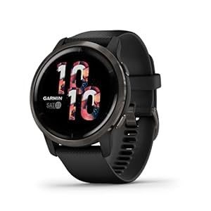 GARMIN Venu 2, Health Smartwatch, GPS, Ultrascherp, 1,3-inch AMOLED-Scherm, Fitness en Gezondheidsfuncties, 25 Sport-Apps, Muziekopslag, Garmin Pay (Gereviseerd)