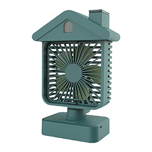 Ventilateur de refroidissement portable à eau rechargeable USB double ventilateur de bureau compact