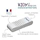 Maped - 2 Radierer KIDY LEARN CONCENTRATION - strukturierte Oberfläche - sensorische Stimulation - Effizienter Radiergummi - Made in France - recycelbare Papierverpackung