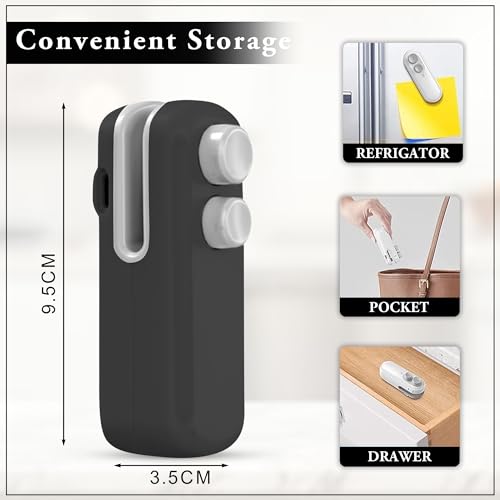 Image of GLUN USB Rechargeable Mini Heat Bag Sealer Compact Food Bag Sealing Machine for Chips Snacks Dry Fruits Plastic Packaging Kitchen Storage Accessories