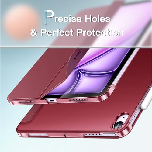Image of JETech Case for iPad Air 11 inch M4 /M3 /M2 & Air 5 /4 10.9 inch, Wine