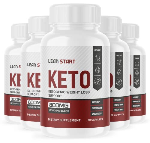 (5 Pack) Lean Start Ketogenic Pills, Lean Star Advanced Formula, Lean Start Pills 800mg 800 mg, 5 Month Supply