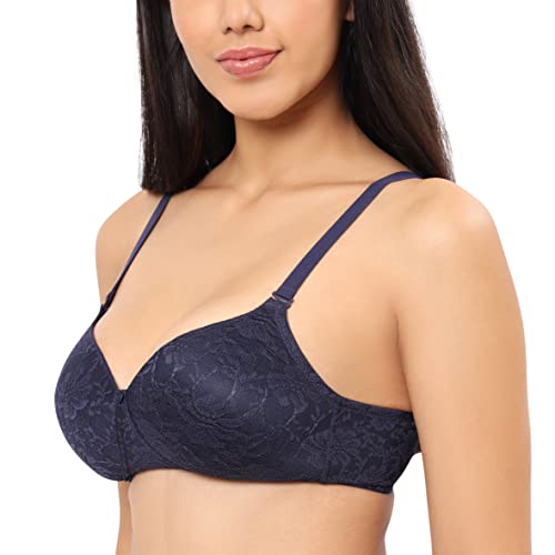 Image of Amante Lace Padded Wire-Free Full Coverage Bridal T-Shirt Bra