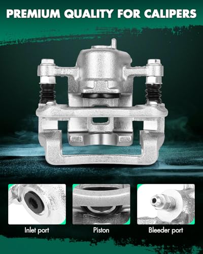 Image of SCITOO 19B3413A 19B3412A Rear Left & Right Disc Brake Calipers Assembly w /Bracket For Hyundai For Sonata 2008-2010