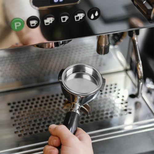 Image of Supvox 51mm Stainless Steel Blind Basket for Espresso Machines, Backflush Cleaning Filter for Semi-Automatic Coffee Makers, Compatible with De'Longhi, Donlim and Other Standard Portafilters