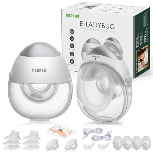 Tire-lait électrique portable haakaa E-Ladybug pour soulager l'engorgement sans douleur