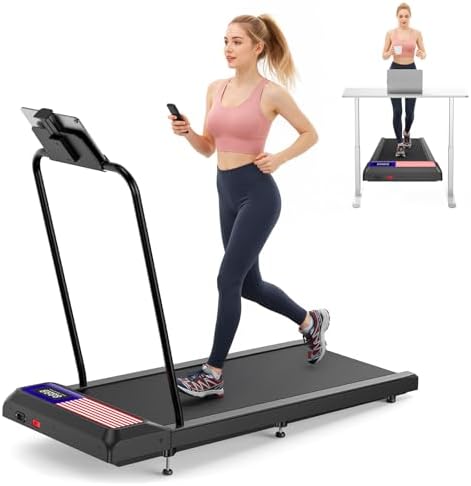 Walking Treadmill Pad with 0-5% Incline, 2.5HP Compact Under Desk...