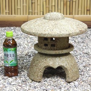 Amazon.co.jp: 信楽焼 灯籠（とうろう）10号丸雪見【ok-0063