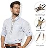 MOKIDO 2 Stück Bolo Tie, Cowboy Kostüm und Western Outfit Verstellbare Lariat Halskette, Leder Rodeo Anhänger #2