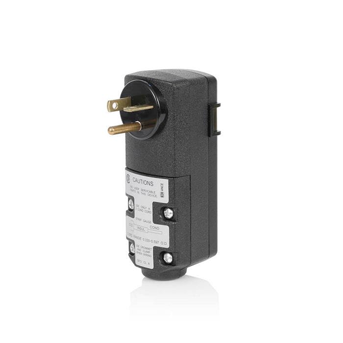 Gfci Plug Leviton 20 Amp Right Angle - Self-Test, Automatic Reset ...