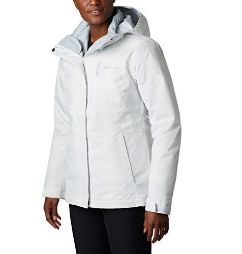 Columbia Women's Whirlibird Iv Interchange Jacket, White Simple Lines Print, Medium