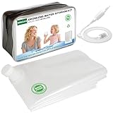 Water Storage Bladder - 100 Gallon Emergency Bathtub Drinking Water Container for Hurricane & Disaster Survival, BPA-Free Food Grade Safe, for Family Preparedness, Camping, Gardening