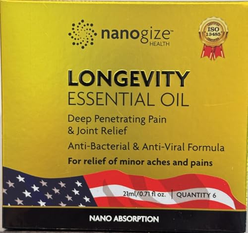 NANOGIZE Signature Wellness Oil Collection 6 Premium Oils (21ml Each)