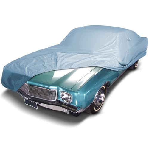 Image of iCarCover Premium Car Cover for 1970-1972 Chevy Monte Carlo Heavy Duty Waterproof All-Weather Automobiles Custom Fit Indoor Outdoor UV Snow Protection Covers with Straps and Bag