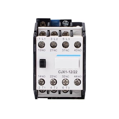 Contacteur AC CJX1-12/22Z tripolaire compact avec contacts auxiliaires et bobine 24V DC