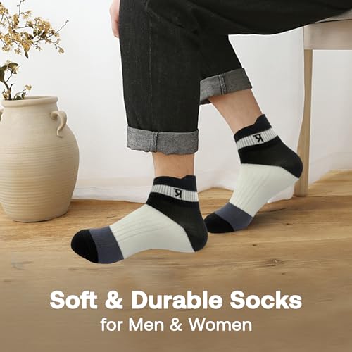 Image of PRASTHAN Sports Unisex Nylon Cotton Ankle Length Socks Made With Breathable Anti Odour & Moisture Absorbent Combed Cotton with a Extra Durable.