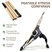 Transni Yoga Stick 5ft Natural Bamboo, Adjustable Stretching Stick for Mobility, Flexibility and Balance, Versatile Exercise Stick with Rubber Handles for Office, Home or Fitness