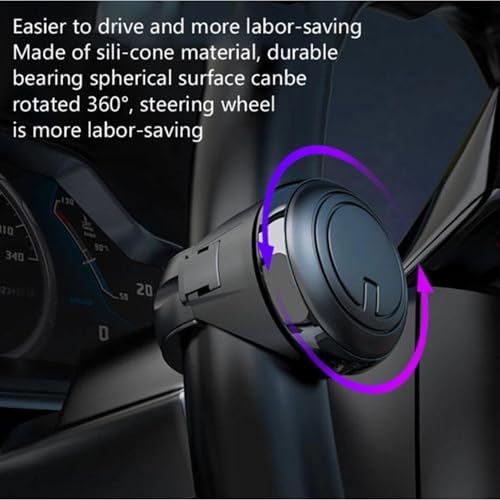 Image of ThAgan 360 (3R Original) Steering Wheel Spinner Knob Universal Power Handle for Cars Trucks | Forklifts Heavy-Duty Bearing Helps Effortless One-Handed Drive and Parking | Reduces Driver Fatigue