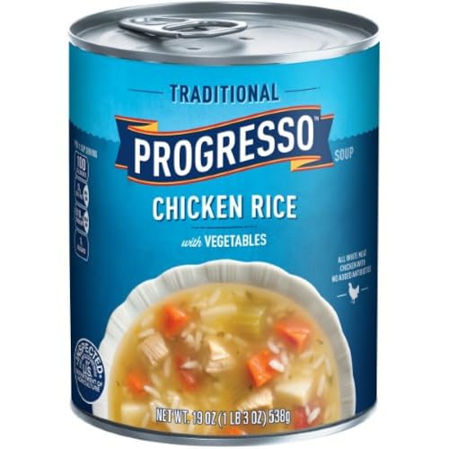 Image of Progresso, Traditional Soups, 18.5oz Can (Pack of 6) (Chicken Rice with Vegetables)