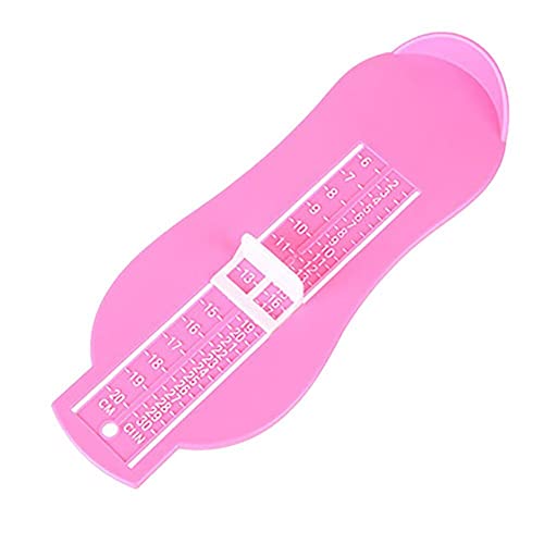 Image of 1 Pcs Baby Foot Measuring Gauge Shoe Sizer Infant Toddler Foot Measure Tool Shoes Size Measuring Ruler For 0-8 Years Old Rose Red Durable