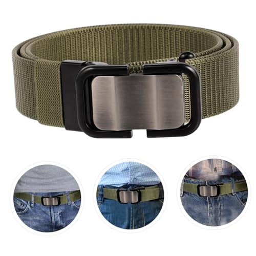Nylon Automatic Buckle Men's Casual Training Belt Breathable Outdoor Waistband for Jeans Shorts Trousers for Hiking Camping Everyday Wear4