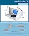Anesty Dual Fans Airbrush Spray Booth Paint Booth with Infinitely Variable Control Led Lighting & Airflow Knob, Portable Spray Booth with Built-in LEDs Turn Table Filter and Hose ADFSPB01