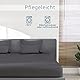 Amago - Spannbetttuch, 50 cm Steg, 100 prozent Baumwolle, 180 x 200 cm - Anthrazit