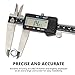 NEIKO 01409A 12” Electronic Digital Caliper | Extra Large Display | 0-12 Inches | Inch/Fractions/Millimeter Conversion | Polished Stainless Steel