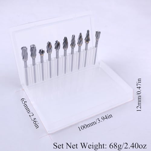 Set 10 Fresas de Carburo para Pulir y Grabar 3mm miniatura 2