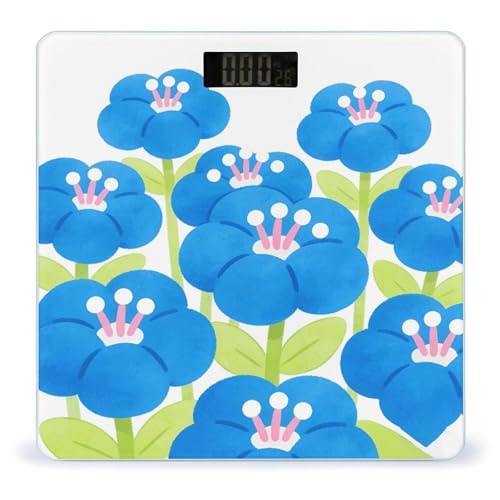 Báscula digital cuerpo Flores en Cielo Azul 180kg