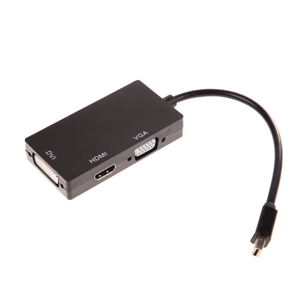 ATEVON 3-in-1 Mini DisplayPort to HDMI/VGA/DVI Adapter - Thunderbolt Compatible Multiport Converter for MacBook Pro, Laptop, PC, Monitor, Projector (Black, Multicolor)-image-30