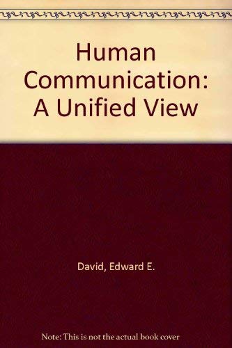 Human communication: A unified view (Inter-univ... 0070154465 Book Cover