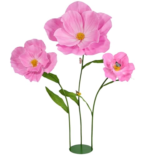 PUIBTOIV 5.8 Ft Giant Artificial Flowers for Decoration Large EVA Flower Decor Wedding Arrangements Birthday Party Banquet Background Hotel Office Window Display(Pink)