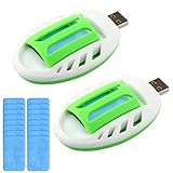 2 PCS USB Mosquito Repellent Plug In, Mosquito Plug In with 90 Repellent Tablets, Portable Plug Inn Mosquito Repellent Safety for Hiking Outdoor Summer Home travel