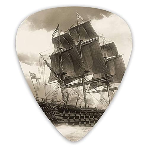 Médiators guitare mer pirate nautique voilier crânes ukulélé pics 12 pièces dont 0,46 mm 0,71 mm 0,96 mm - Les Beatles, Paul McCartney, John Lennon, RIngo Starr, George Harrison Médiators guitare mer pirate nautique voilier crânes ukulélé pics 12 pièces dont 0,46 mm 0,71 mm 0,96 mm