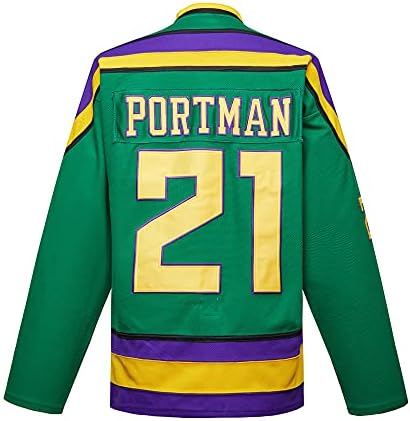 Maglia Hockey Mighty Ducks Charlie Conway - Uomo, Verde, Taglie S-3XL - Foto 7