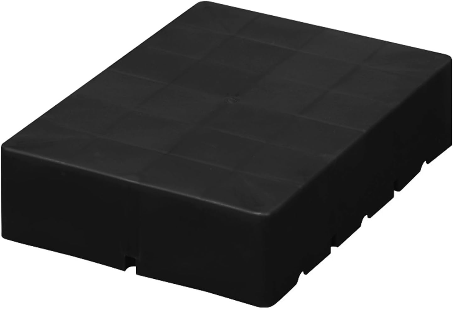 HDPE Plastic Platform, Plastic Pallets for Basement Storage, Snap-on Design, Waterproof, One-Piece Molding, for Basement Garage Supermarket, Static Load 1102 Lbs(Black,50 * 40 * 10cm/20 * 16 * 4in)