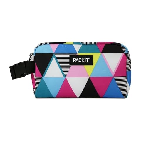 PackIt Freezable Snack Box, Triangle Stripes Cover
