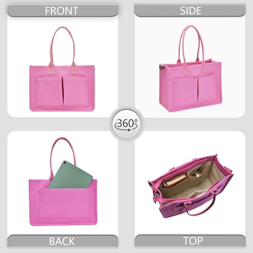 Bolsa Tote de Lona para Mujer con Bolsillos y Cierre miniatura 6