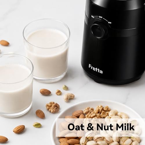 Image of Juicer Machines,Fretta Cold Press Juicer Machines with Wide Mouth Feed Chute,Fit Whole Fruits & Vegetables,Easy to Clean Compact Juicer,Black