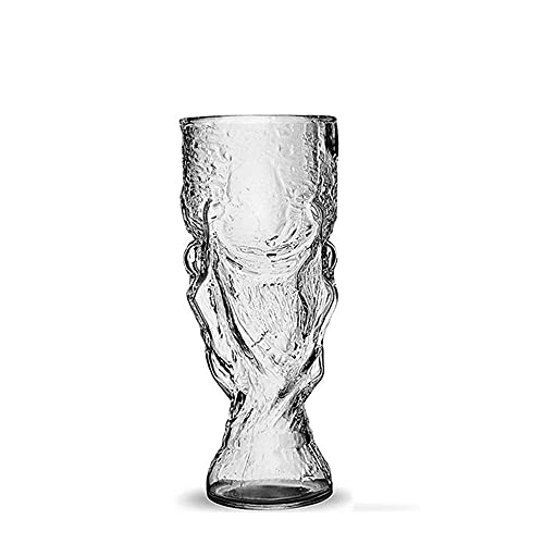 N&G Daily Equipment Home Wall Cup Creative Bar Cup Red Wine Glass Whiskey Glass Beer Glass Goblet Juice Glass Coffee Mugs (Color : Clear Size : 22.5x9cm)