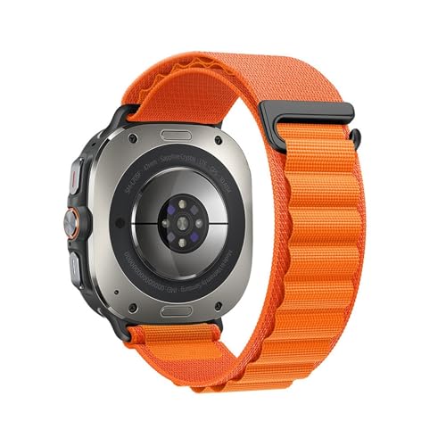 [PLYYQZM] �ɍ��� Sam su ng Galaxy Watch 7 Ultra/ULTRA2(2025�j47mm�p�N�C�b�N�t�B�b�gC�o�b�N���i�C�������[�v�X�g���b�v�A���ԂȂ��J�[�u�G���h�u���X���b�g�ɓK��(Orange,Black connect