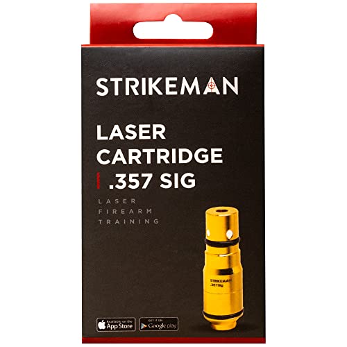 Strikeman .357 SIG Dry Fire Laser Training Cartridge - Great for Target Shooting Practice with Pistols, Made for The Firearm Training System - Red Laser Cartridge Only, Multiple Calibers