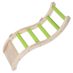 32x11cm Bunte Welle, Treppenleiter zum Anschrauben im K&auml;fig, Krallenpflege | Vogel-Leitern