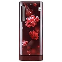 LG 224 L 4 Star Inverter Direct-Cool Single Door Refrigerator (GL-D241ASCY, Scarlet Charm, Base stand with Drawer, Total capacity -235 L)