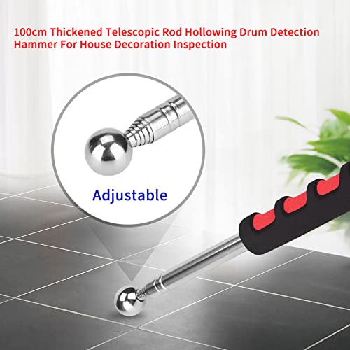 Folding Stick self Defense self Defense Rod 23×3×3 115cm Thickened Telescopic Rod hollowing Detection Hammer for House Decoration Inspection