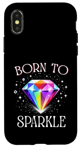 Born to Sparkle ? �J���t���ȃ_�C�������h�̈��p�f�U�C�� �X�}�z�P�[�X iPhone X/XS �p